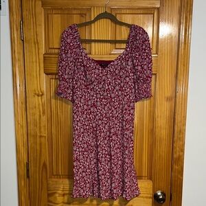 Floral Red Women's Top